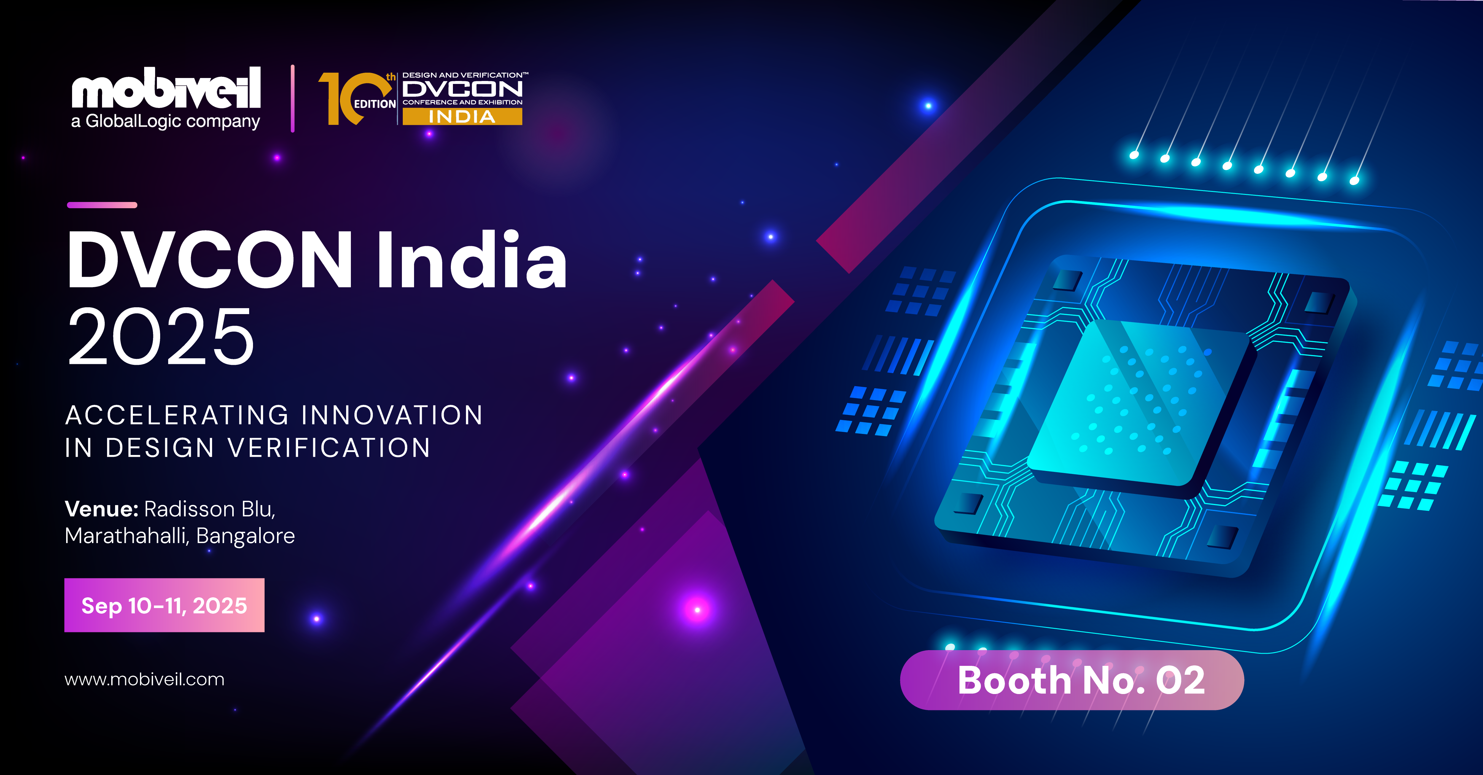 Meet Mobiveil Inc. (a GlobalLogic company) at DVCON India 2025 in Bangalore!